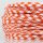 Textilkabel Hahnenkamm Muster Orange weiß 2-adrig 2x0,75 Schlauchleitung textilummantelt