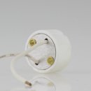 250V Hochvolt Halogen Fassung rund GU10 mit 10cm Kabel