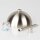 Lampen-Baldachin 50x100mm mit Pendelrohr und Zugentlaster Metall Edelstahl-Optik