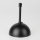 Lampen-Baldachin 50x100mm mit Pendelrohr und Zugentlaster Metall schwarz
