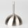 Lampen-Baldachin 120x62mm mit Pendelrohr und Zugentlaster Metall Edelstahl-Optik