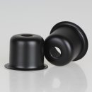 E14 Fassungshülse Zierhülse 27x30mm Metall schwarz