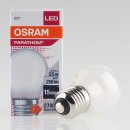 E27 Osram LED Paratom Leuchtmittel 2,5W(=25W) 240V Tropfen-Form matt warmweiß