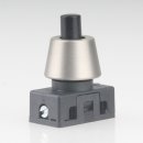 M10x1 Schrägmutter Haltekappe glatt 15x10mm Edelstahloptik  für Lampen Einbau-Druckschalter geeignet