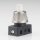 Schrägmutter Haltekappe gerändelt 15x10mm M10x1 Edelstahloptik für Lampen Einbau-Druckschalter geeignet