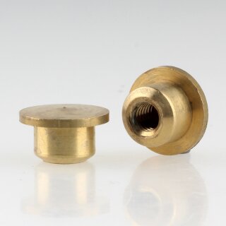 M5 Abschlussknopf Zierknopf 14x8mm Messing für Lampen und Leuchtenbau
