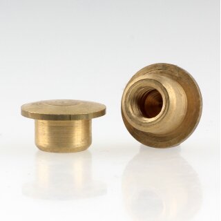 M6 Abschlussknopf Zierknopf 14x8mm Messing für Lampen und Leuchtenbau