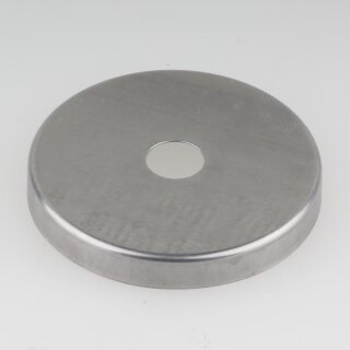 Abschluss-Scheibe Kaschierung 51x6mm Metall roh für Lampen und Leuchtenbau