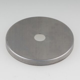 Abschluss-Scheibe Kaschierung 61x6mm Metall roh für Lampen und Leuchtenbau
