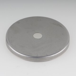 Abschluss-Scheibe Kaschierung 71x6mm Metall roh für Lampen und Leuchtenbau