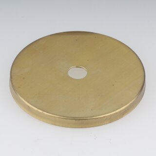 Abschluss-Scheibe Kaschierung 71x6mm Messing roh für Lampen und Leuchtenbau