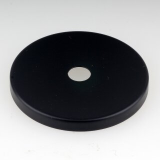 Abschluss-Scheibe Kaschierung 51x6mm Metall schwarz für Lampen und Leuchtenbau