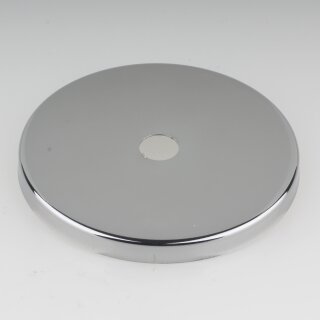 Abschluss-Scheibe Kaschierung 71x6mm Metall verchromt für Lampen und Leuchtenbau
