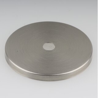 Abschluss-Scheibe Kaschierung 71x6mm Metall Edelstahloptik für Lampen und Leuchtenbau