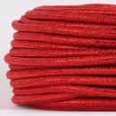 Textilkabel Rot Metallic 3-adrig 3x0,75 Schlauchleitung...
