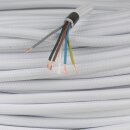 Textilkabel weiß 5-adrig 5x0,5mm²...
