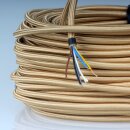 Textilkabel gold 5-adrig 5x0,5mm² Steuerleitung...
