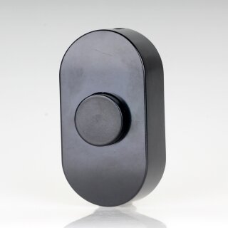 Schnurschalter Schnur-Zwischenschalter Fußschalter  85x45mm schwarz Bakelit-Optik 250V/2A(1A)