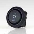 Einbau-Wippschalter schwarz 1-polig EIN/AUS/EIN 250V/6A...