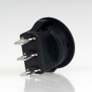 Einbau-Wippschalter schwarz 1-polig EIN/AUS/EIN 250V/6A...