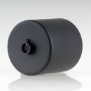 Lampen Deckenbaldachin 62x63mm Zylinderform Metall schwarz mit Stellring für 10 mm Pendelrohr