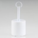 Lampen Deckenbaldachin 62x63mm Zylinderform Metall weiß mit Pendelrohr für Kettenaufhängung