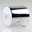 Lampen Deckenbaldachin 62x63mm Zylinderform Metall verchromt mit Zugentlastung Kunststoff transparent