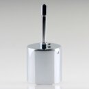 Lampen Deckenbaldachin 62x63mm Zylinderform Metall verchromt mit Pendelrohr und Zugentlastung Metall