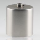 Lampen Deckenbaldachin 62x63mm Zylinderform Metall Edelstahloptik mit Stellring für 10 mm Pendelrohr