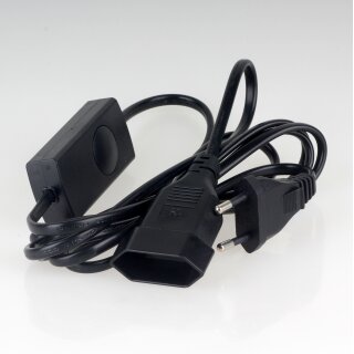 Tradim Universal LED Schnurdimmer schwarz 230V LED 2-70W Halogen u. Glühlampen 2-100W mit Kabel