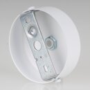 1-Loch Lampen-Baldachin Metall 80x25mm weiß mit...