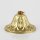 Lampen-Baldachin 90x45mm Metall Messing roh