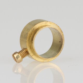 10mm Messing Stellring 14x8mm mit Nietansatz für Lampen und Leuchtenbau Pendelrohr