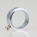 16mm Messing verchromt Stellring 20x8,5mm mit Nietansatz...