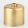Lampen-Baldachin 62x63mm Metall Messing roh Zylinderform mit Stellring für 10mm Pendelrohr