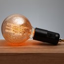E27 Deko Gl&uuml;hlampe Globe Lampe silber 240/40W