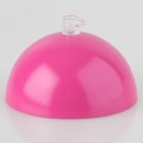 Lampen Baldachin 50x100mm Metall pink mit Zugentlaster...