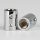 M10x1 Verbindungs-Muffe Gewinde-Adapter 14x20mm mit 2 x M4 Quergewinde Messing verchromt