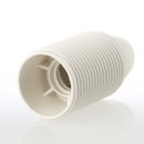 E14 Lampenfassung Thermoplast/Kunststoff weiß mit Gewindemantel M10x1 IG