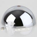 Lampen Baldachin 50x100mm Metall verchromt mit Zugentlaster Kunststoff transparent
