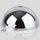 Lampen Baldachin 50x100mm Metall verchromt mit Zugentlaster Kunststoff transparent