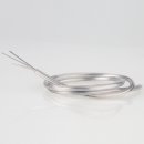 PVC/FEP-Lampenkabel Elektro-Kabel Stromkabel Rundkabel transparent 2-adrig, 2x0,75mm² mit Stahlseil