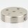 Lampen-Baldachin 100x25mm Metall Edelstahloptik ohne Zugentlaster für 5 Lampenpendel
