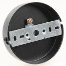 Lampen Metall Baldachin 100x25mm schwarz für 1 Lampenpendel mit Zugentlaster aus Metall