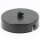 1-Loch Lampen-Baldachin Metall 100x25mm schwarz mit Zugentlaster für 1 Lampenpendel