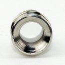 M10x1 AG auf M8x1 IG Reduzier-Nippel Kopfstück Gewinde-Adapter 12x15mm Messing vernickelt