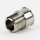 M10x1 AG auf M8x1 IG Reduzier-Nippel Kopfstück Gewinde-Adapter 12x15mm Messing vernickelt