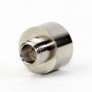 M10x1 AG auf M16x1 IG Reduzier-Nippel Kopfstück Gewinde-Adapter 15x16mm Messing vernickelt