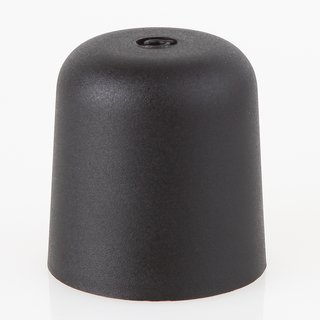 Lampen-Baldachin 65x65mm Kunststoff schwarz Zylinderform