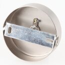 1-Loch Lampen-Baldachin Metall 80x25mm Edelstahloptik mit...